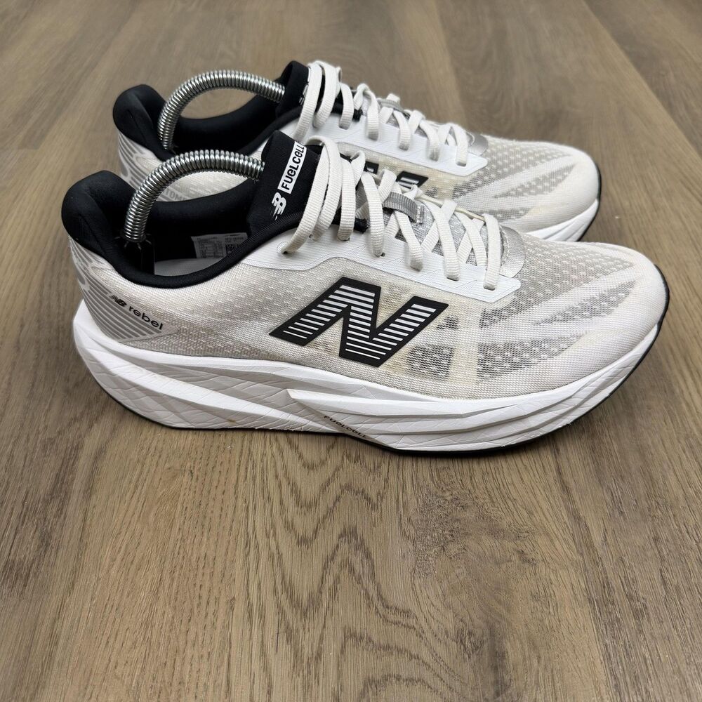 New Balance FuelCell Rebel Shoes Mens Size 10 White Mesh Running Road Sneakers